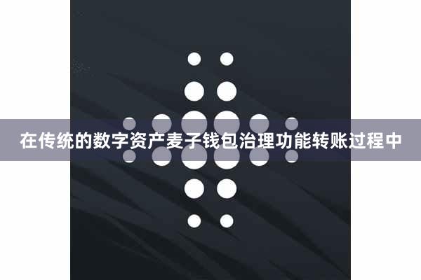 在传统的数字资产麦子钱包治理功能转账过程中