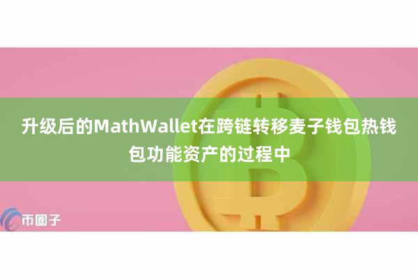 升级后的MathWallet在跨链转移麦子钱包热钱包功能资产的过程中